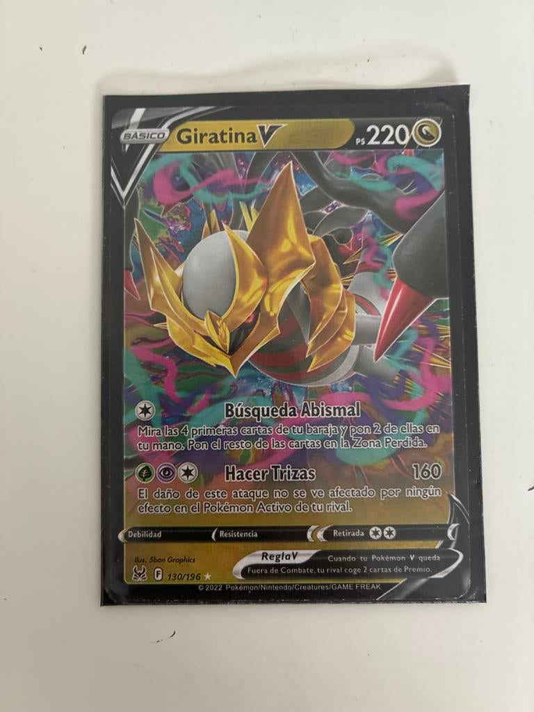 Pokémon Kaart: Giratina V (130/196) - Zeldzaam!, Verzenden, Zo goed als nieuw, Losse kaart