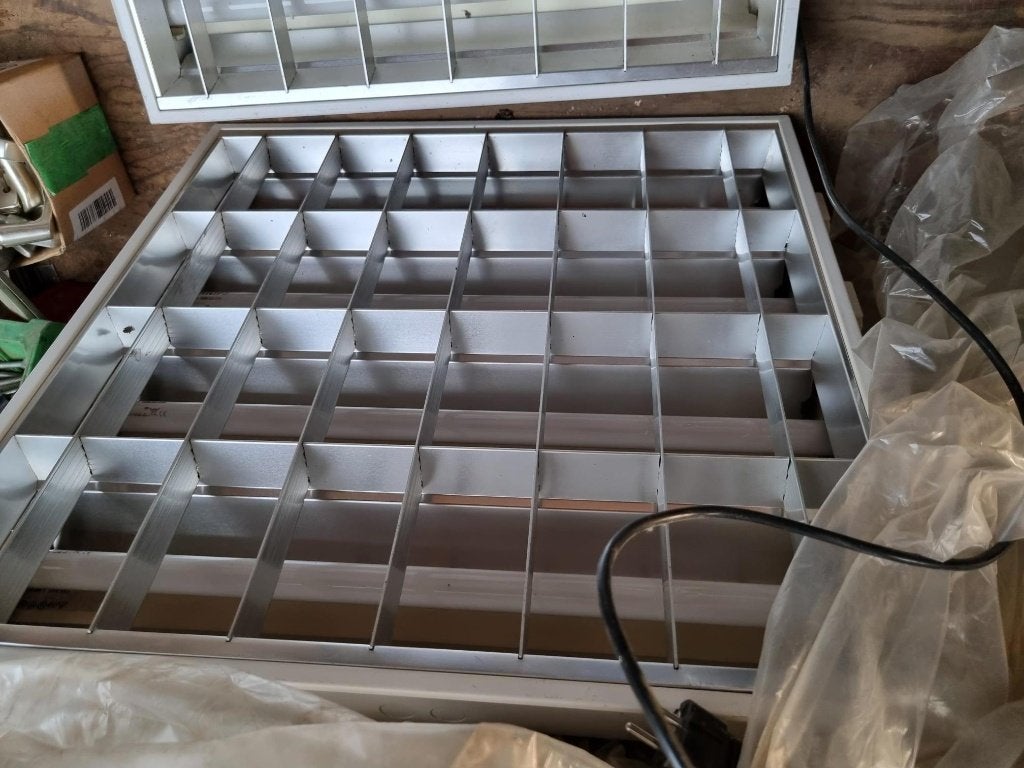 Lichtbak TL bak lamp werklicht bouwlamp met stekker 60x60, Ophalen of Verzenden, Minder dan 50 watt