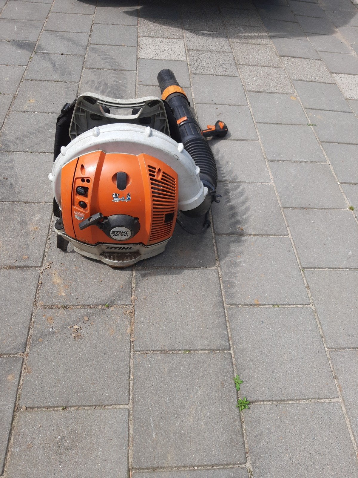 Stihl BR 700 Bladblazer, Ophalen, Gebruikt, Ruggedragen, Stihl