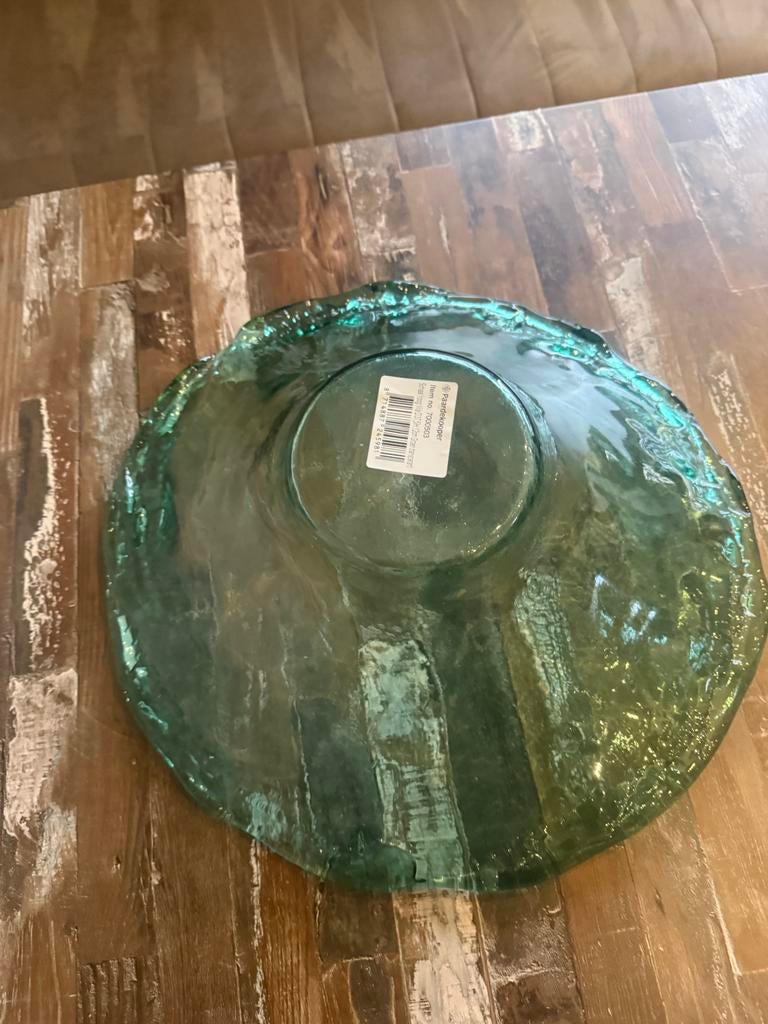 Paardekooper schaal glas groen - genoeg op voorraad, Schaal, Rond, Nieuw, Ophalen of Verzenden