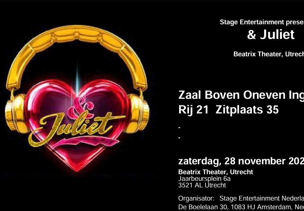 2x ticket Romeo & Juliet