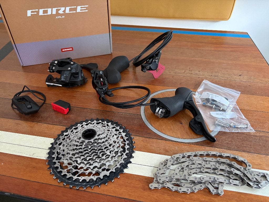 SRAM Force AXS XPLR 12-speed groepset – zeer nette staat, Sram Force, Gebruikt, Overige materialen, Ophalen of Verzenden