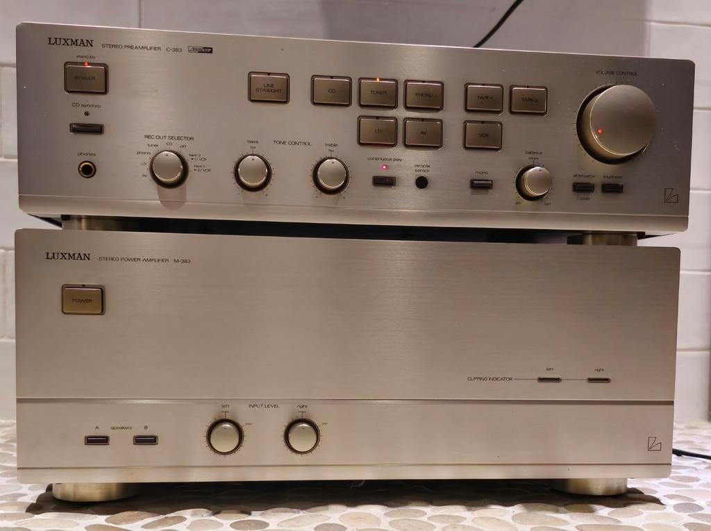 Luxman C383 / M383 Duo Beta series topcombi izgst + garantie, Overige merken, Ophalen of Verzenden, Zo goed als nieuw, 120 watt of meer