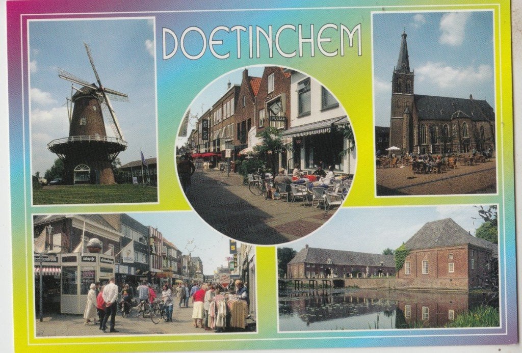 Doetinchem 5 luik Molen Kerk Ongelopen, Verzamelen, Verzenden, 1980 tot heden, Ongelopen, Gelderland