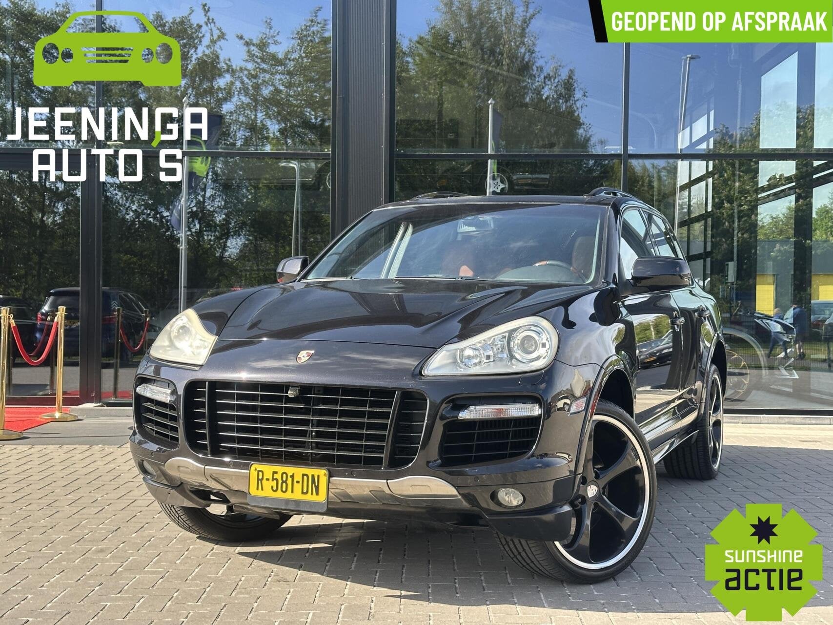 Porsche Cayenne 4.8 Turbo | Youngtimer|Pano|Leer|Memory|Stoe, Auto's, Porsche, Automaat, Cayenne, Gebruikt, 8 cilinders