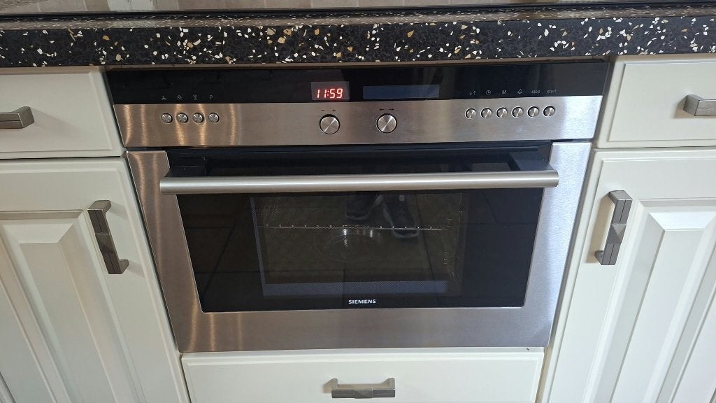 Siemens oven met steamer, Ophalen, Minder dan 45 cm, Gebruikt, Hete lucht