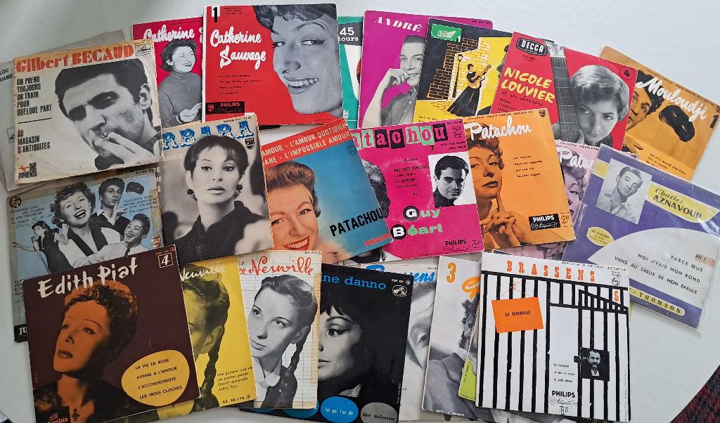 EP's/singles Franse chansons, Ophalen of Verzenden, Gebruikt, Overige genres