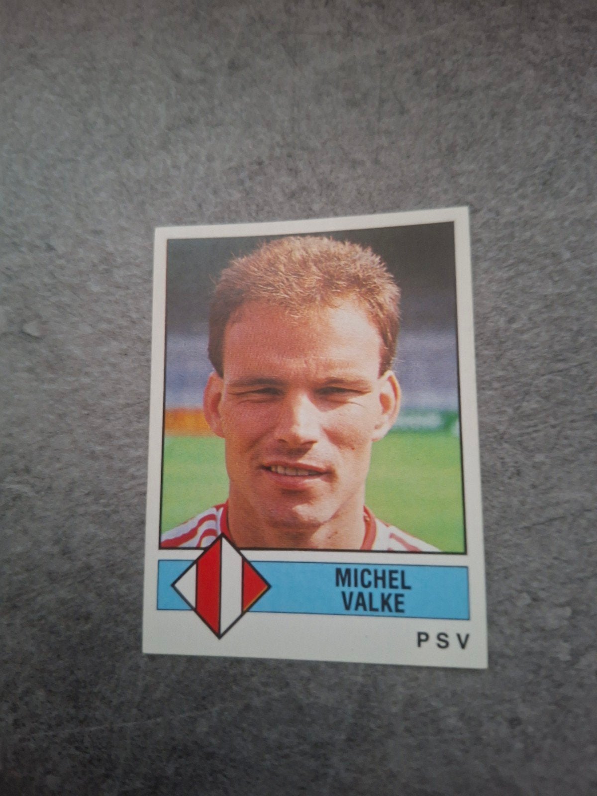 Panini sticker Voetbal 87. Michel Valke PSV Eindhoven., Ophalen of Verzenden, Zo goed als nieuw, Sticker