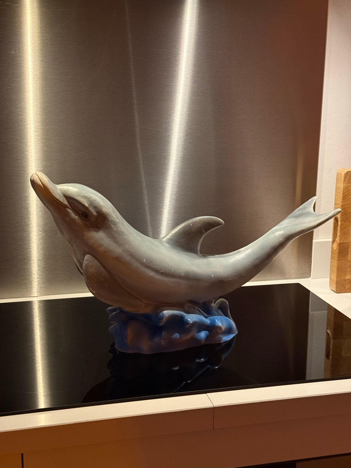 Heico dolfijn beeldje (zonder lamp), Ophalen of Verzenden, Gebruikt