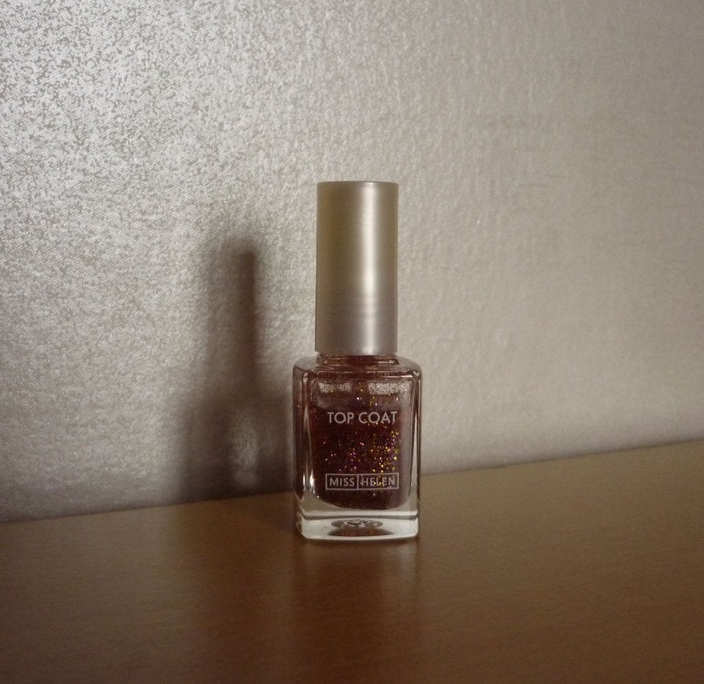 Miss Helen Nagellak Topcoat Fuchsia gouden glitter  van Hema, Ophalen of Verzenden, Nieuw, Roze, Handen en Nagels