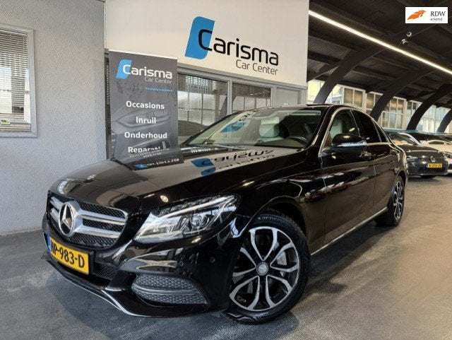 Mercedes-Benz C-klasse 350 e Lease Edition|Navi|Camera|Dakra, Dealer onderhouden, Achterwielaandrijving, Gebruikt, Zwart