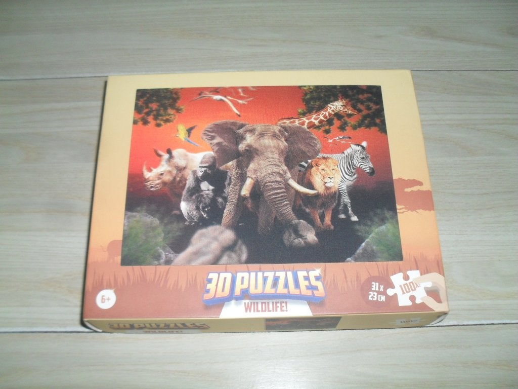 3D puzzle Wildlife! 100 XL stukjes, Ophalen, Minder dan 500 stukjes, Nieuw, Rubik's of 3D-puzzel