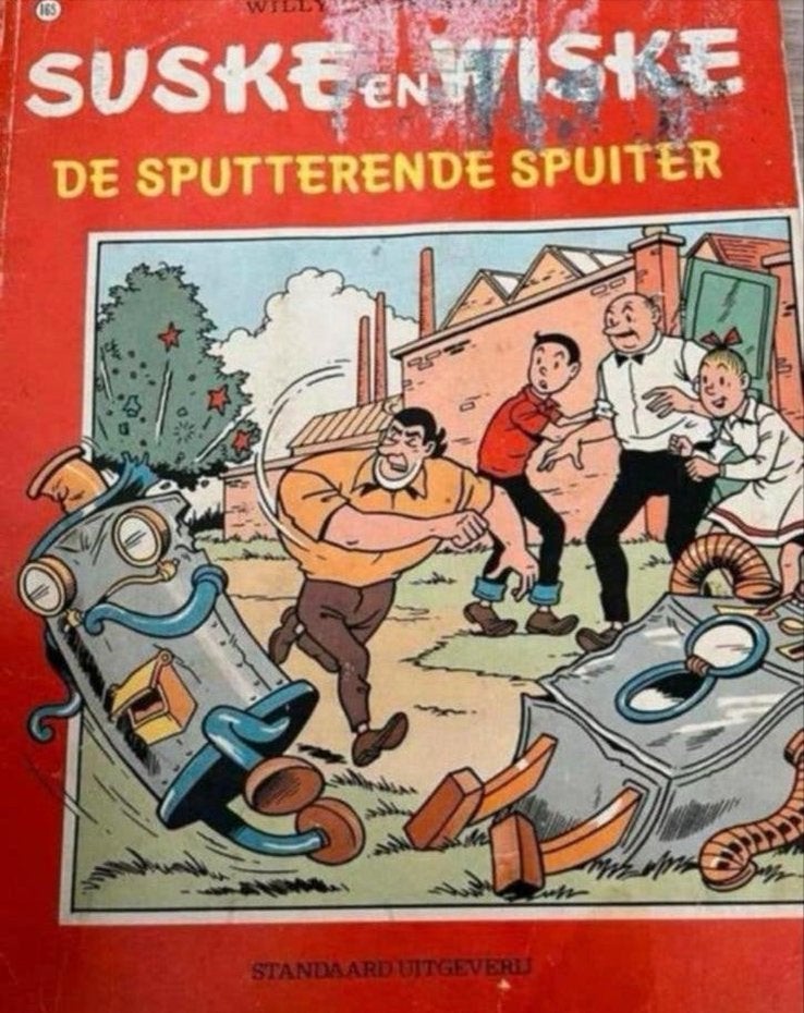 Suske en Wiske - De Sputterende Spuiter (Nr. 165), Eén stripboek, Ophalen of Verzenden, Gelezen