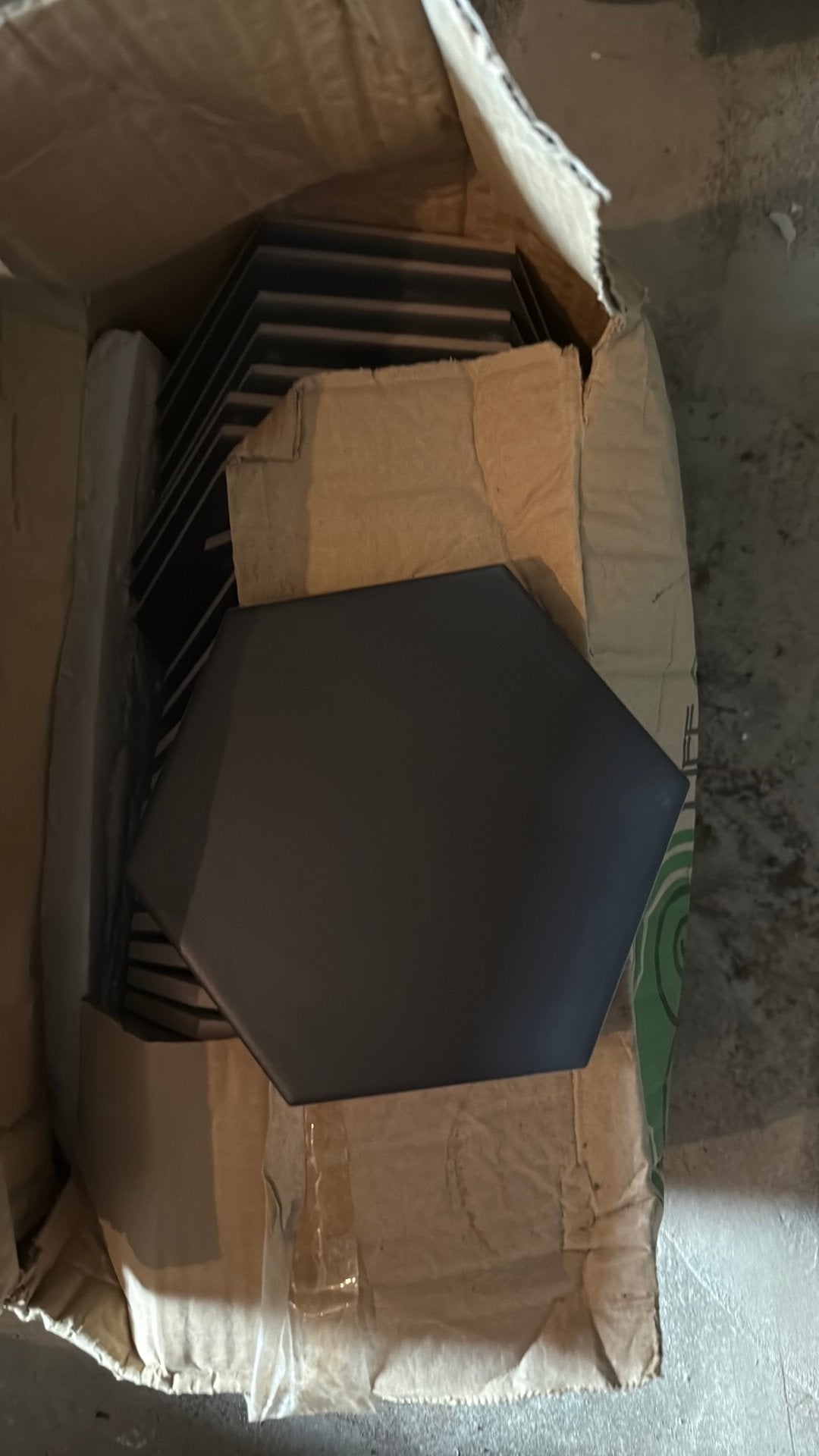 30x Hexagon muurtegels zwart, Doe-het-zelf en Verbouw, Tegels, Ophalen, Minder dan 5 m², Wandtegels, Keramiek