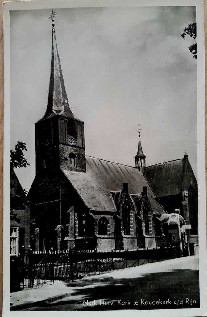 Koudekerk aan de Rijn, Verzamelen, Ophalen of Verzenden, 1940 tot 1960, Gelopen, Zuid-Holland