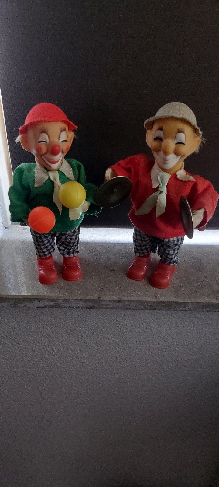 Vintage. Twee opwindbare clowns., Ophalen of Verzenden