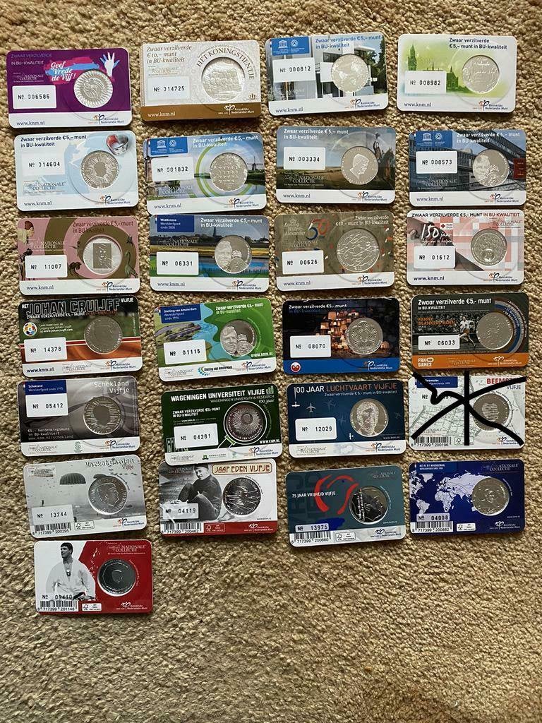 Diverse Coincards BU Nederland 2012/2023 ( zie omschrijving), Ophalen of Verzenden