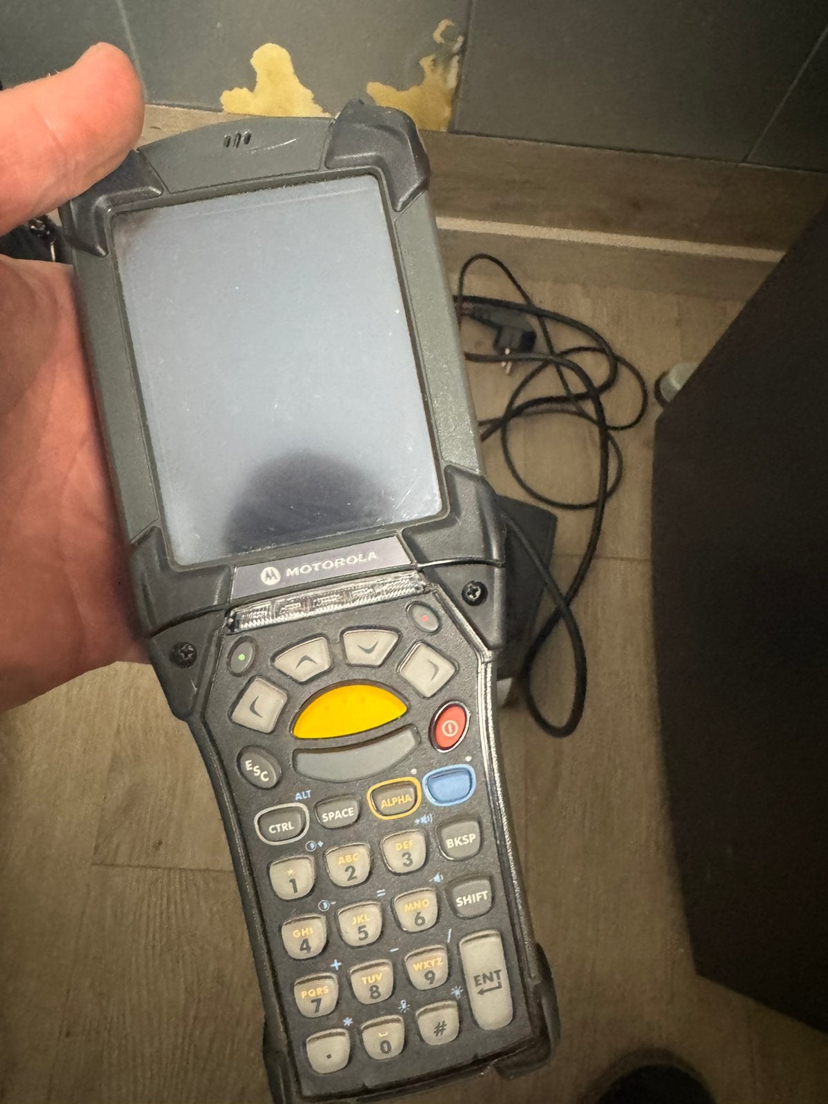 Motorola MC9100/9190 Zebra Scanner met Dockingstation, Computers en Software, Ophalen of Verzenden, Gebruikt