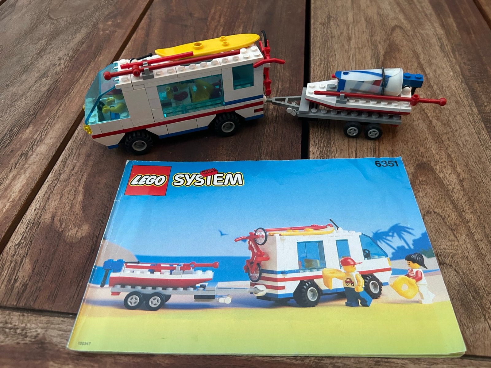 Lego System 6351 Surfer's Paradise Camper met zeilplank, Ophalen of Verzenden, Gebruikt, Overige merken