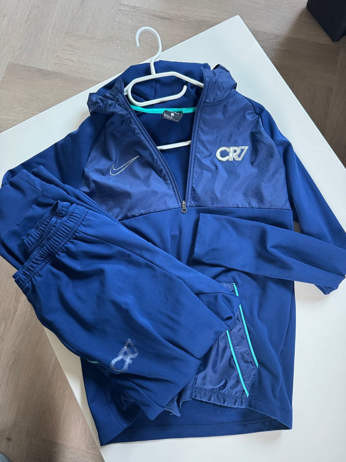 Nike CR7 Trainingspak - Blauw (Maat L, 147-158 cm), Ophalen of Verzenden, Zo goed als nieuw, Jongen