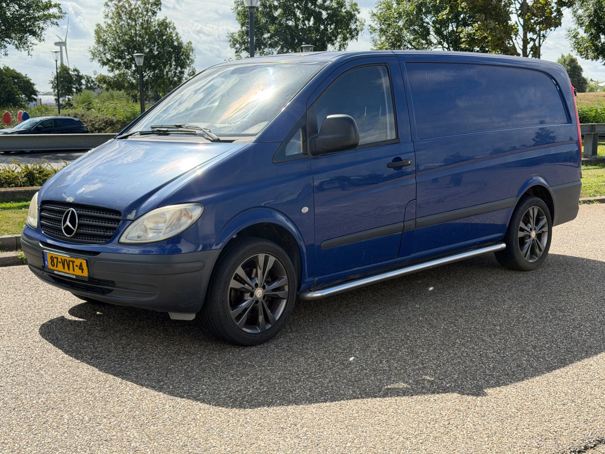 Mercedes-Benz Vito 109CDI L2H1 Trekhaak (bj 2008), Auto's, Gebruikt, Blauw, Mercedes-Benz, Bedrijf