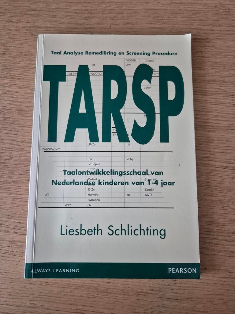 L. Schlichting - TARSP, Sociale wetenschap, L. Schlichting, Ophalen of Verzenden, Zo goed als nieuw