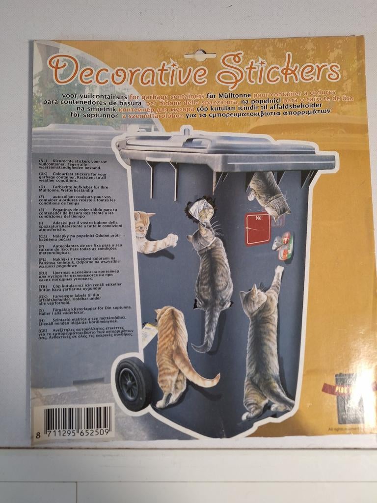 Containersticker katten, Ophalen of Verzenden, Nieuw