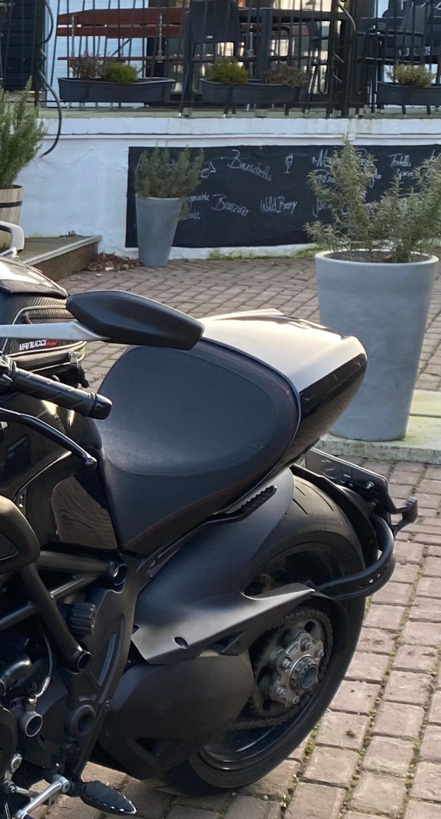 originele Ducati Diavel seat cover / buddyseat cover ZWART, Ophalen of Verzenden