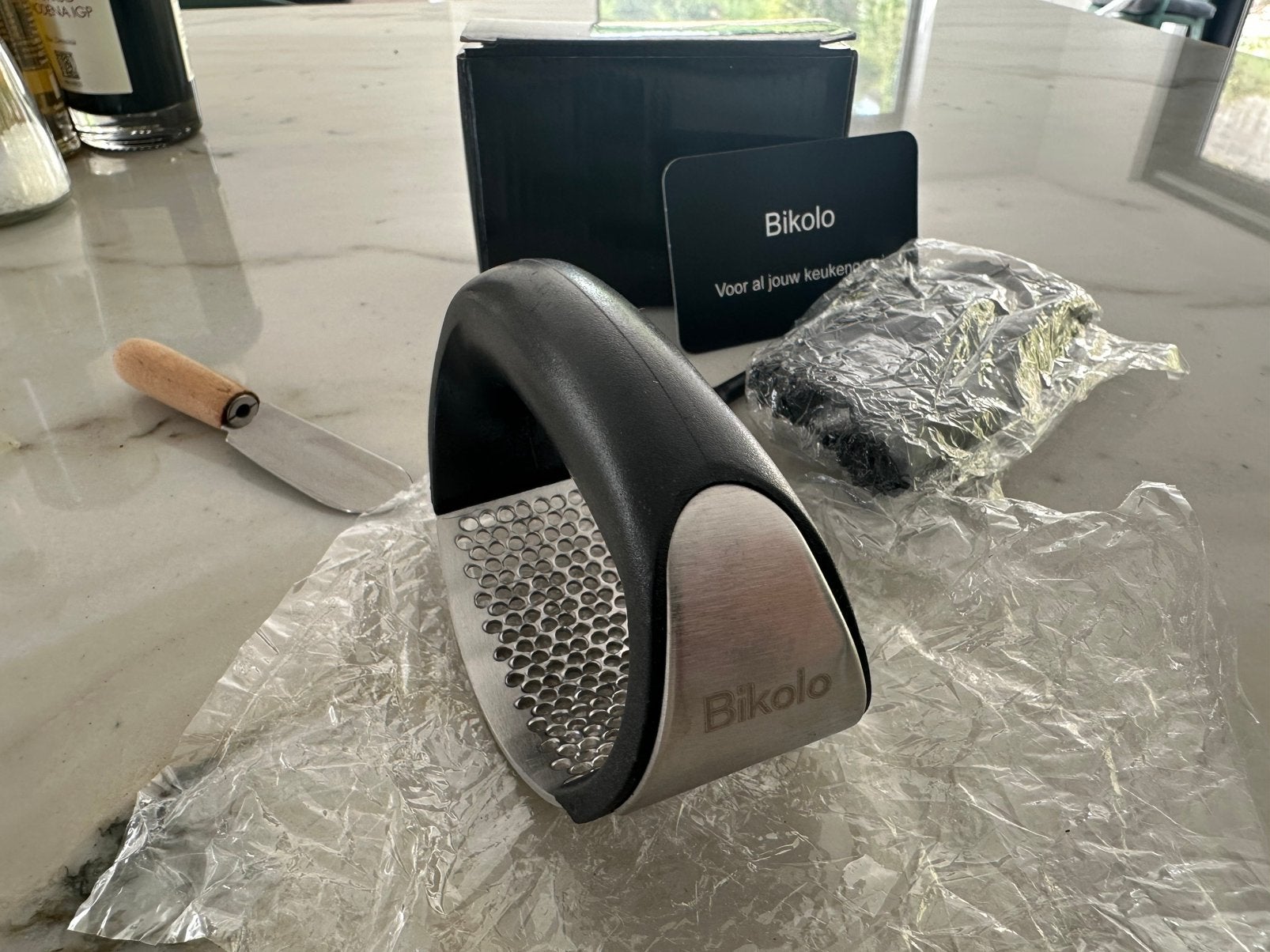 Bikolo knoflookpers RVS, Ophalen of Verzenden, Nieuw