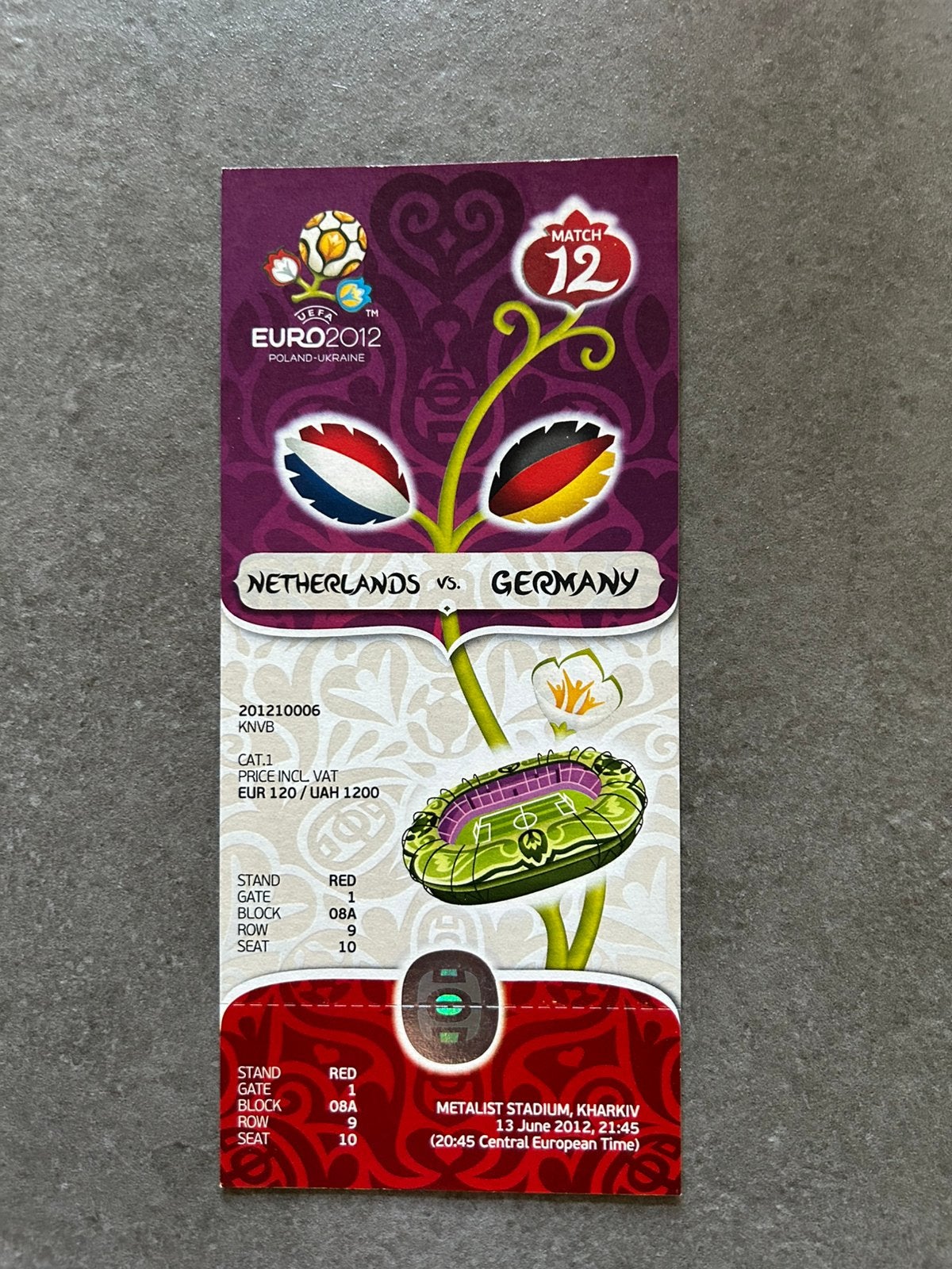 Nederland - Duitsland ticket, Ophalen of Verzenden, Buitenlandse clubs, Overige typen