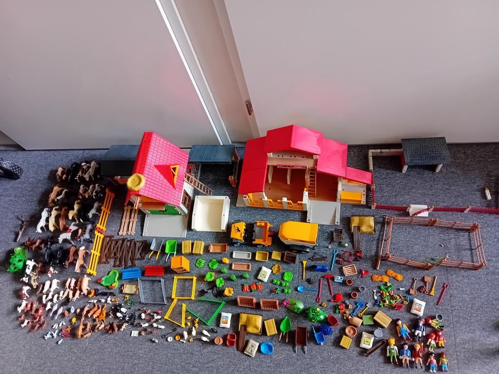 Playmobil grote boerderij, manege en heel veel dieren, Gebruikt, ., Ophalen of Verzenden, Playmobil