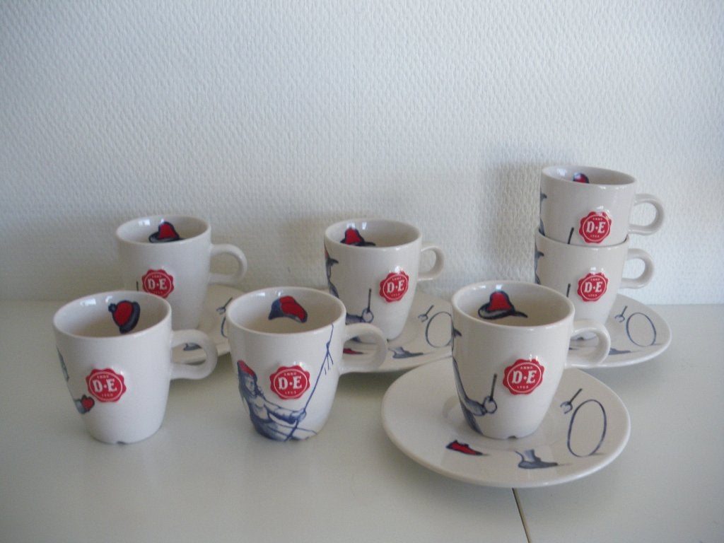 Douwe Egberts servies, oud Hollandse spelen, Overige merken, Ophalen of Verzenden, Zo goed als nieuw, Bord(en)