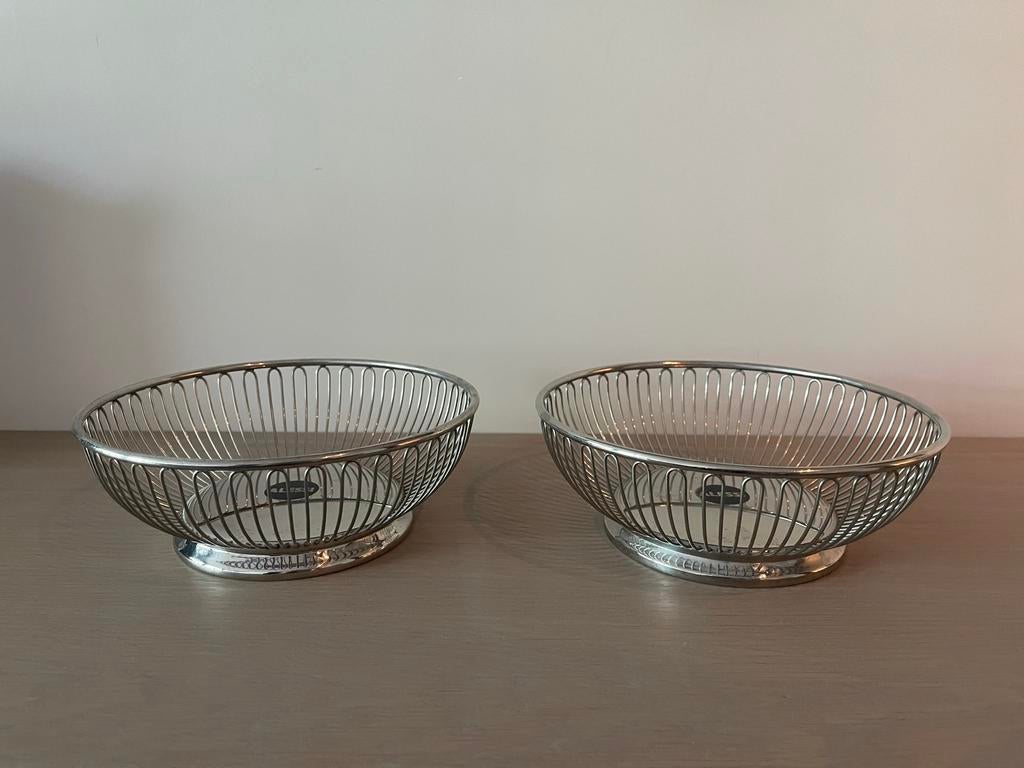 Set van 2 Alessi fruitschalen / manden, Overige materialen, Schaal, Ophalen of Verzenden, Zo goed als nieuw