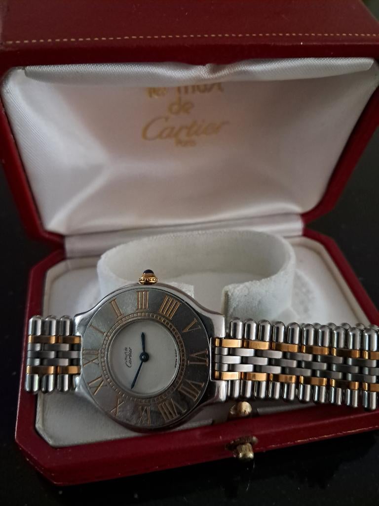 Cartier 21  incl pouche, Overige merken, Gebruikt, Polshorloge, Ophalen of Verzenden