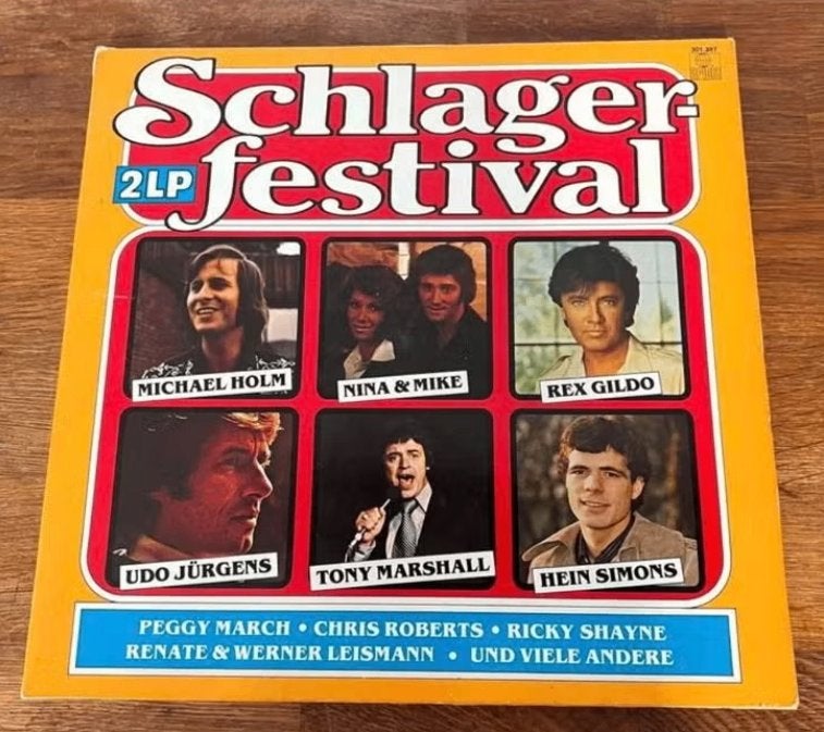 Lp schlager festival 2 lp, Cd's en Dvd's, Zo goed als nieuw, 12 inch, Dubbel-LP, Schlager
