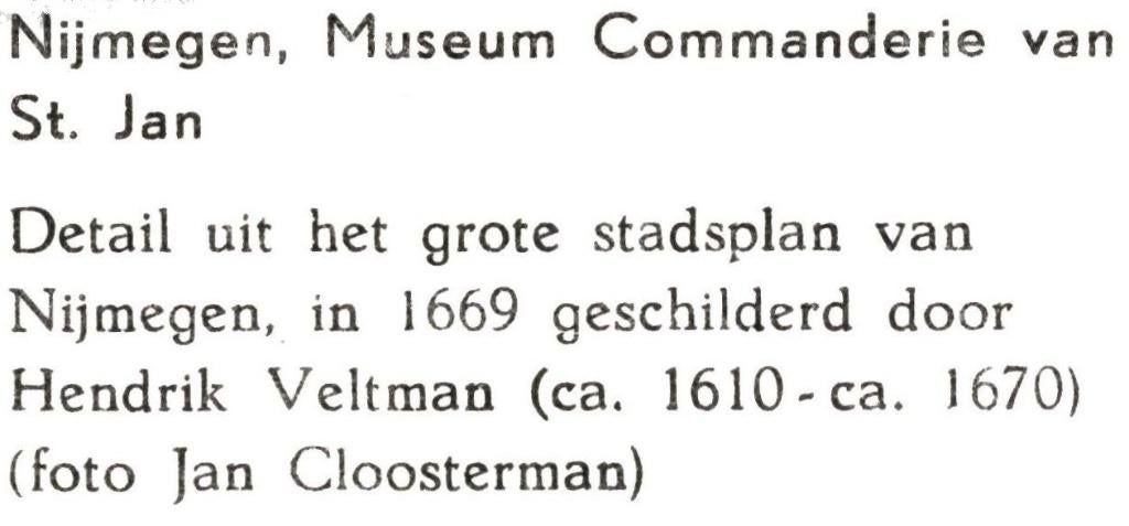 802122 Nijmegen 1973 Detail Stadsplan i1669  Hendrik Veltman, Ophalen of Verzenden, 1960 tot 1980, Ongelopen, Gelderland