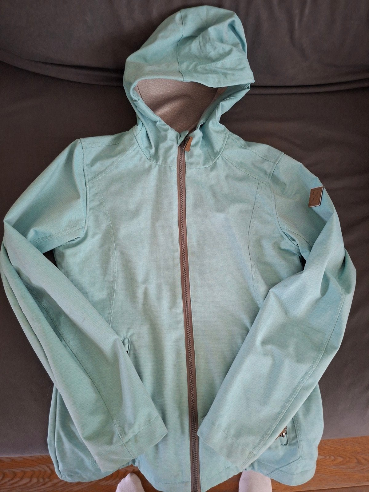 Turquoise jas maat 164 (14 jaar) - Zo goed als nieuw, Kinderen en Baby's, Kinderkleding | Maat 164, Jongen of Meisje, Ophalen of Verzenden