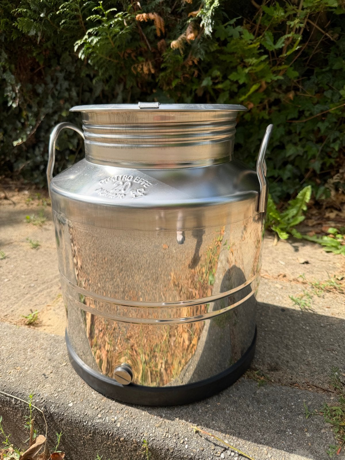 Roestvrijstalen melkbus - 20 liter, Ophalen, 50 – 75, Minder dan 50 cm, Gebruikt