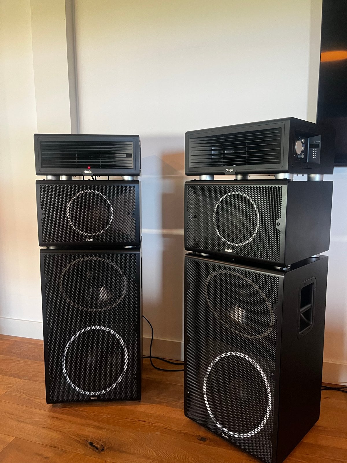 Teufel Power Hifi Speakerset (2 stuks) met Bluetooth, Audio, Tv en Foto, Luidsprekers, Speakerset, Zo goed als nieuw, Bluetooth