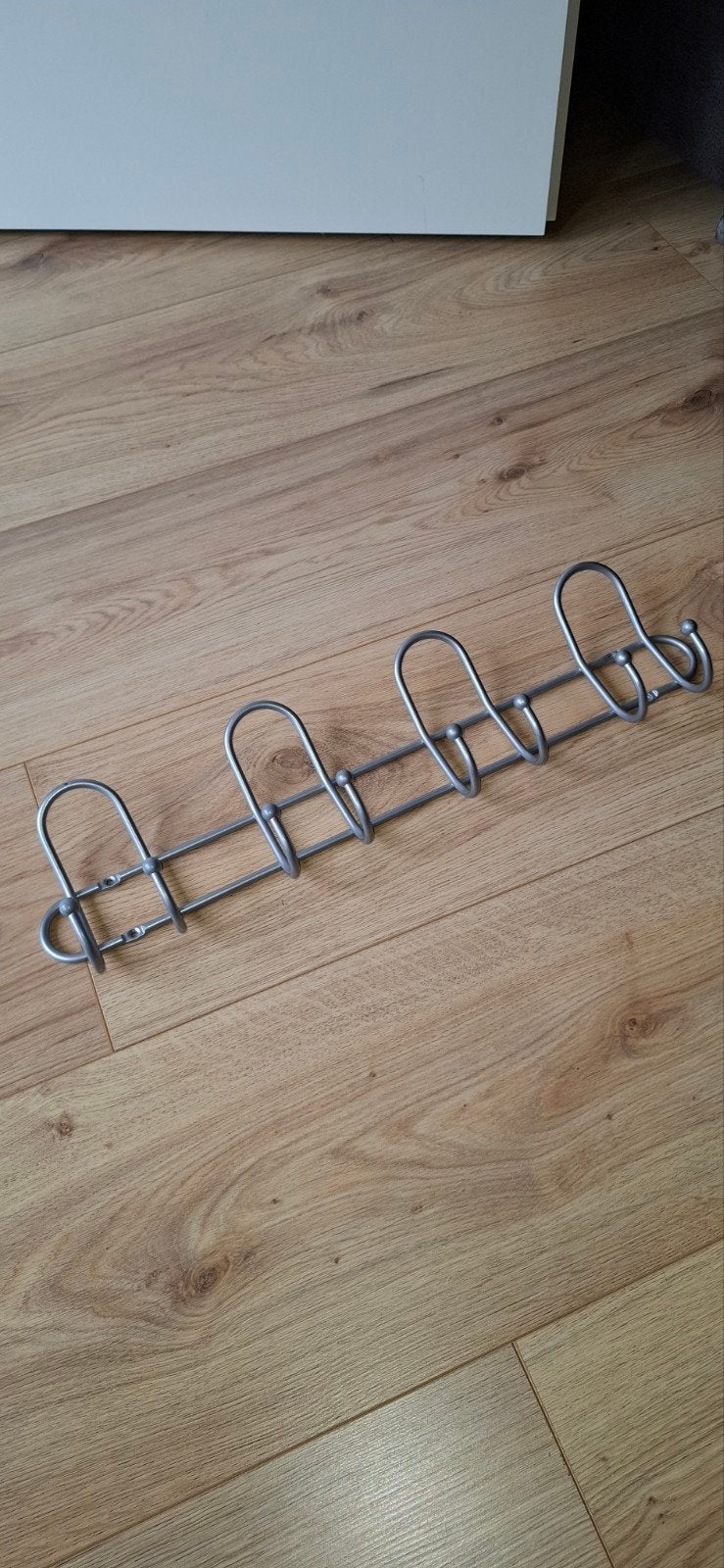 Metalen wandkapstok met 8 haken, Wandkapstok, Gebruikt, Ophalen of Verzenden, Minder dan 100 cm