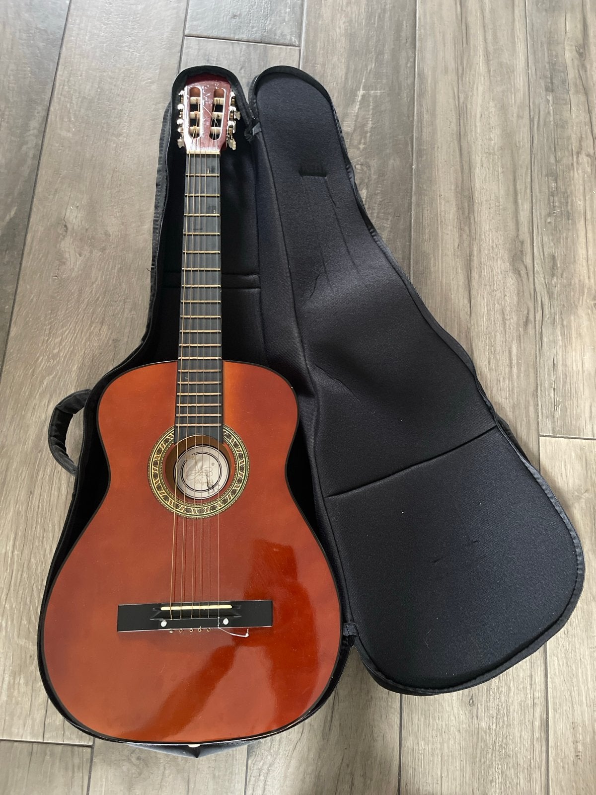 Klassieke gitaar 3/4 met hoes - Zo goed als nieuw, Ophalen, Zo goed als nieuw, Klassieke of Spaanse gitaar, Met koffer
