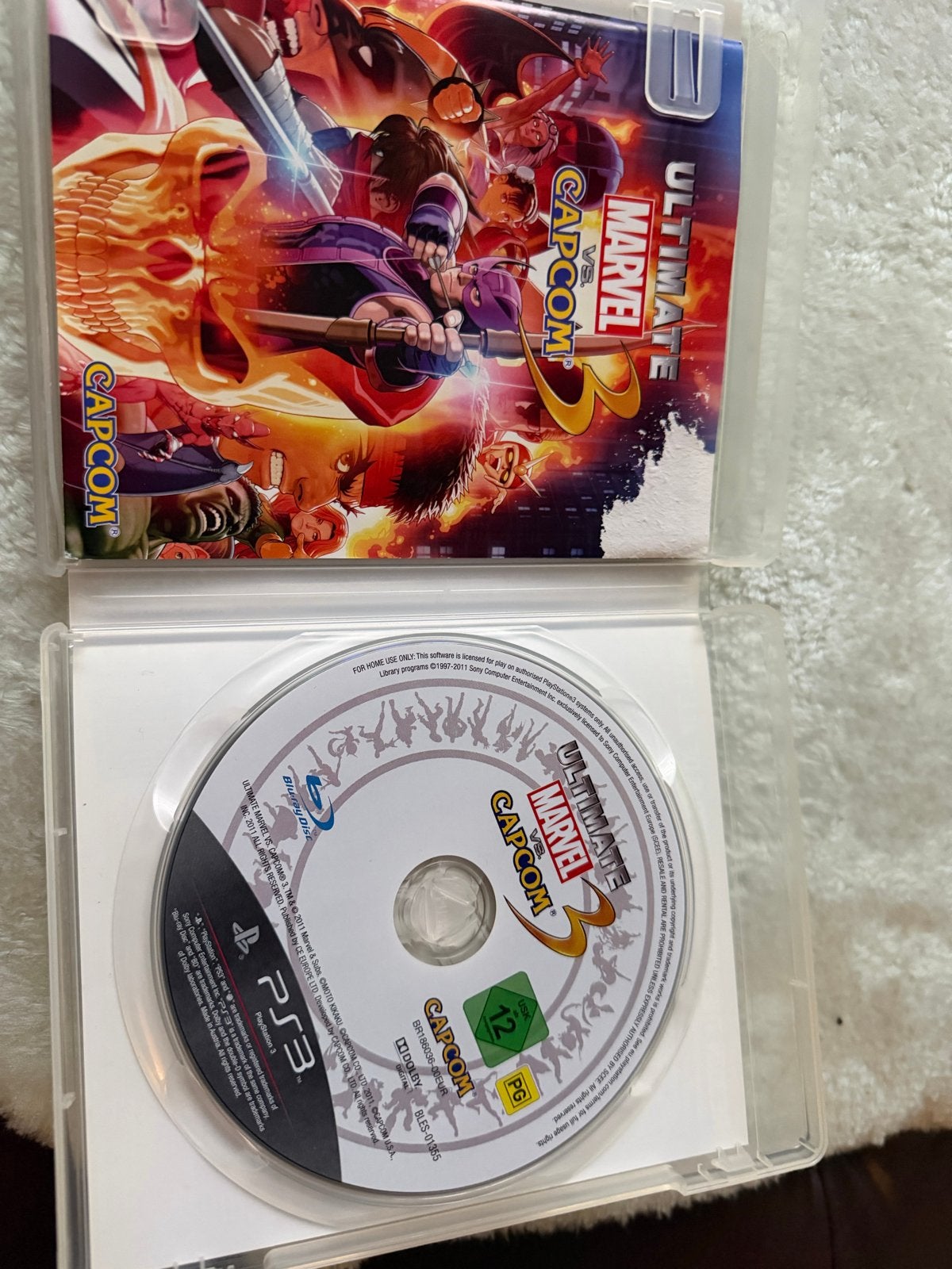 ULTIMATE MARVEL VS. CAPCOM 3 - PS3, Spelcomputers en Games, Gebruikt, Vechten, 2 spelers, Eén computer