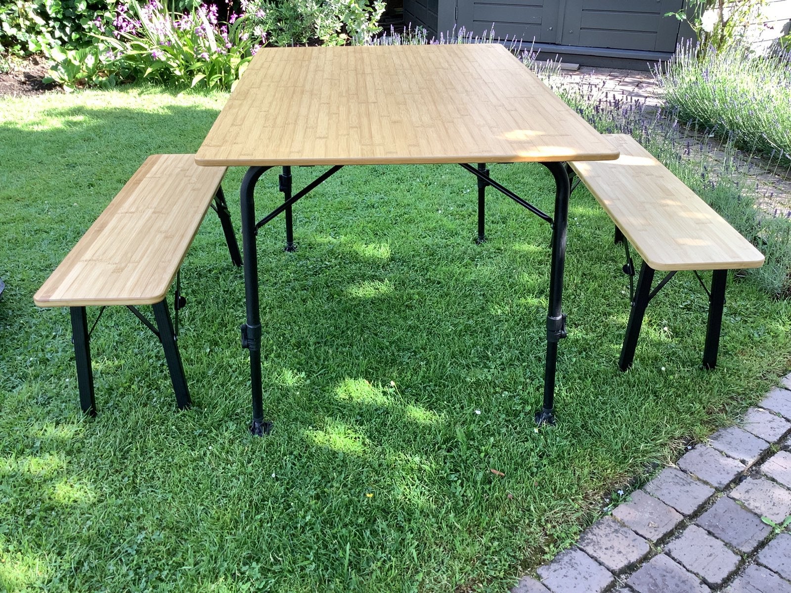 Camperen redwood bamboe, Tuin en Terras, Ophalen, Zo goed als nieuw, Rond, Aluminium