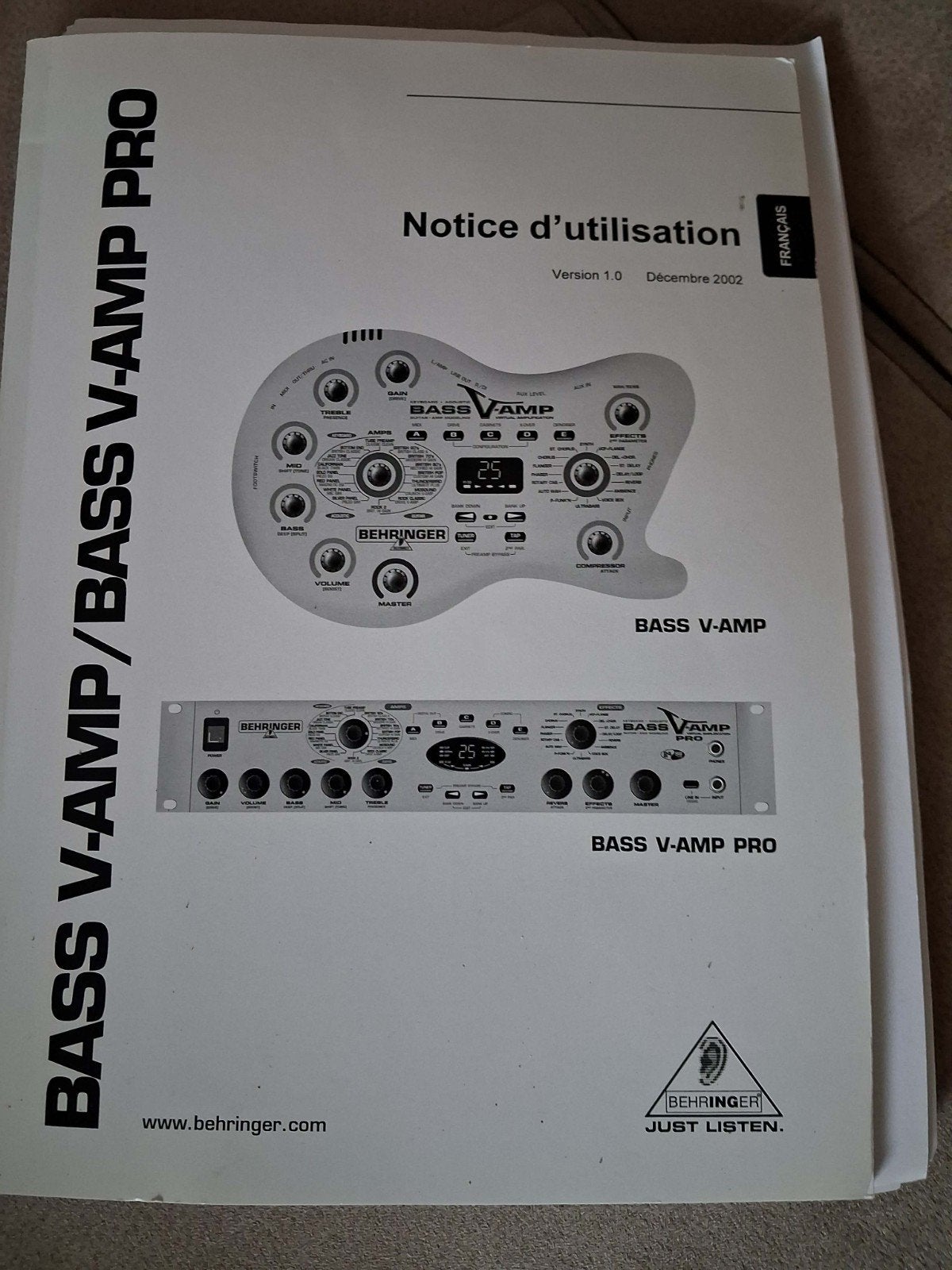 Te koop Bass V- AMP, Muziek en Instrumenten, Ophalen, Zo goed als nieuw