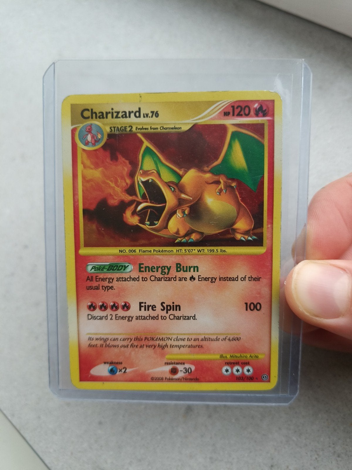 Charizard HOLO Stormfront 103/100, Ophalen, Nieuw, Losse kaart, Foil