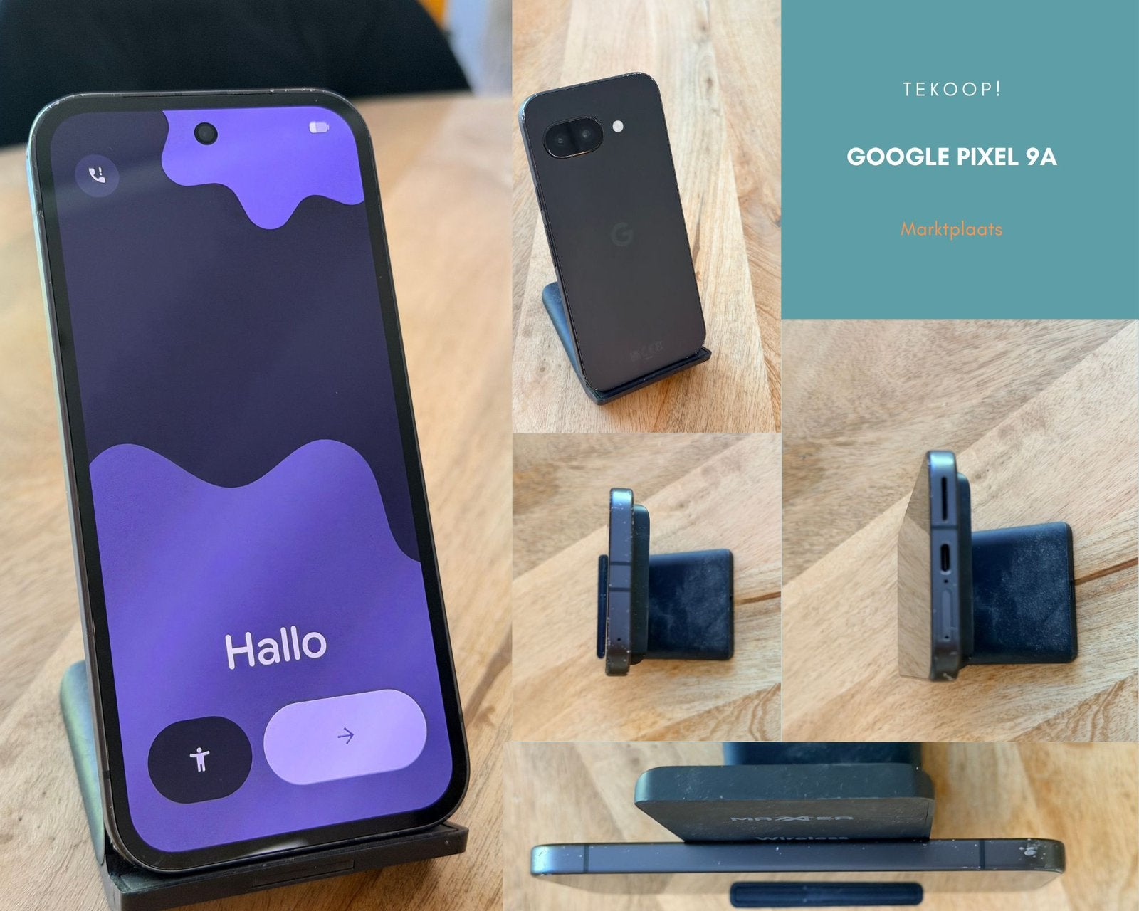 Google Pixel 9a 256GB uit 2025 ex standaard, Ophalen, Gebruikt, Zonder simlock, Zonder abonnement