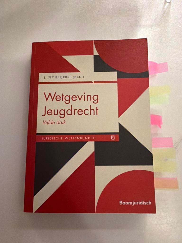 Wetgeving Jeugdrecht, Boeken, Studieboeken en Cursussen, Ophalen of Verzenden, Gamma, Gelezen, HBO