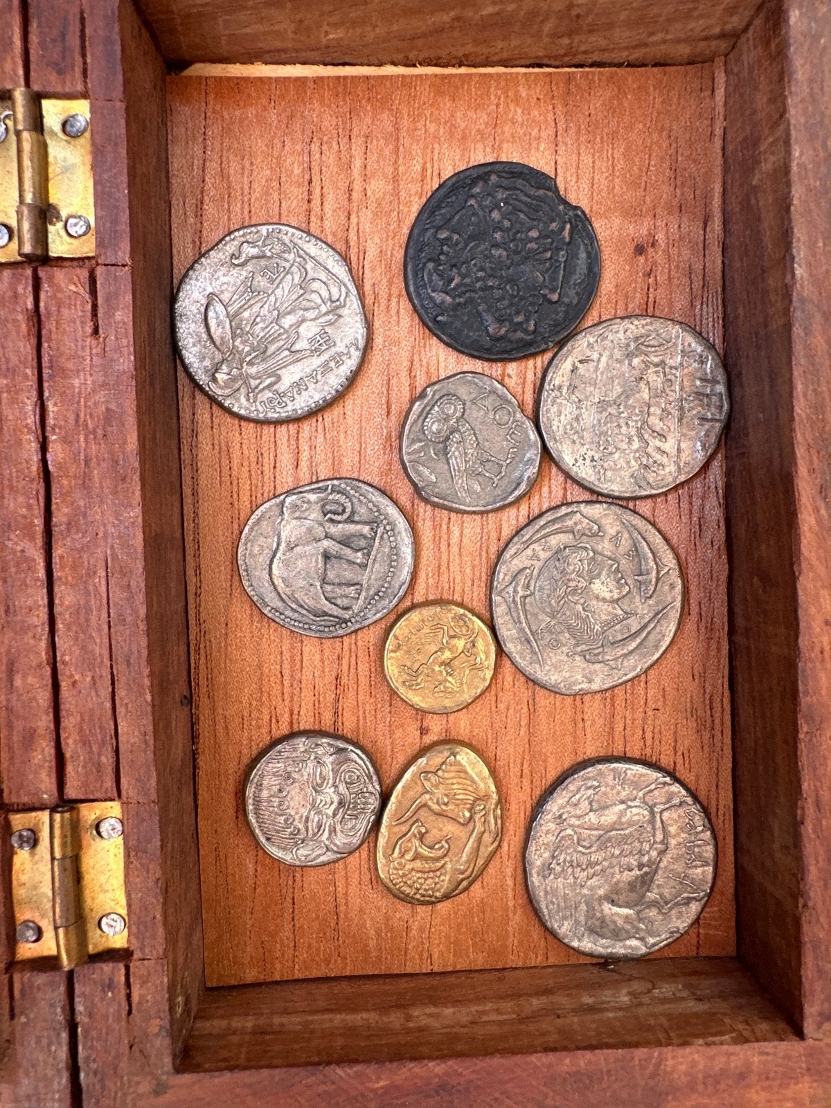 Replica Griekse & Romeinse Munten Set (9 stuks), Ophalen of Verzenden, Overige typen