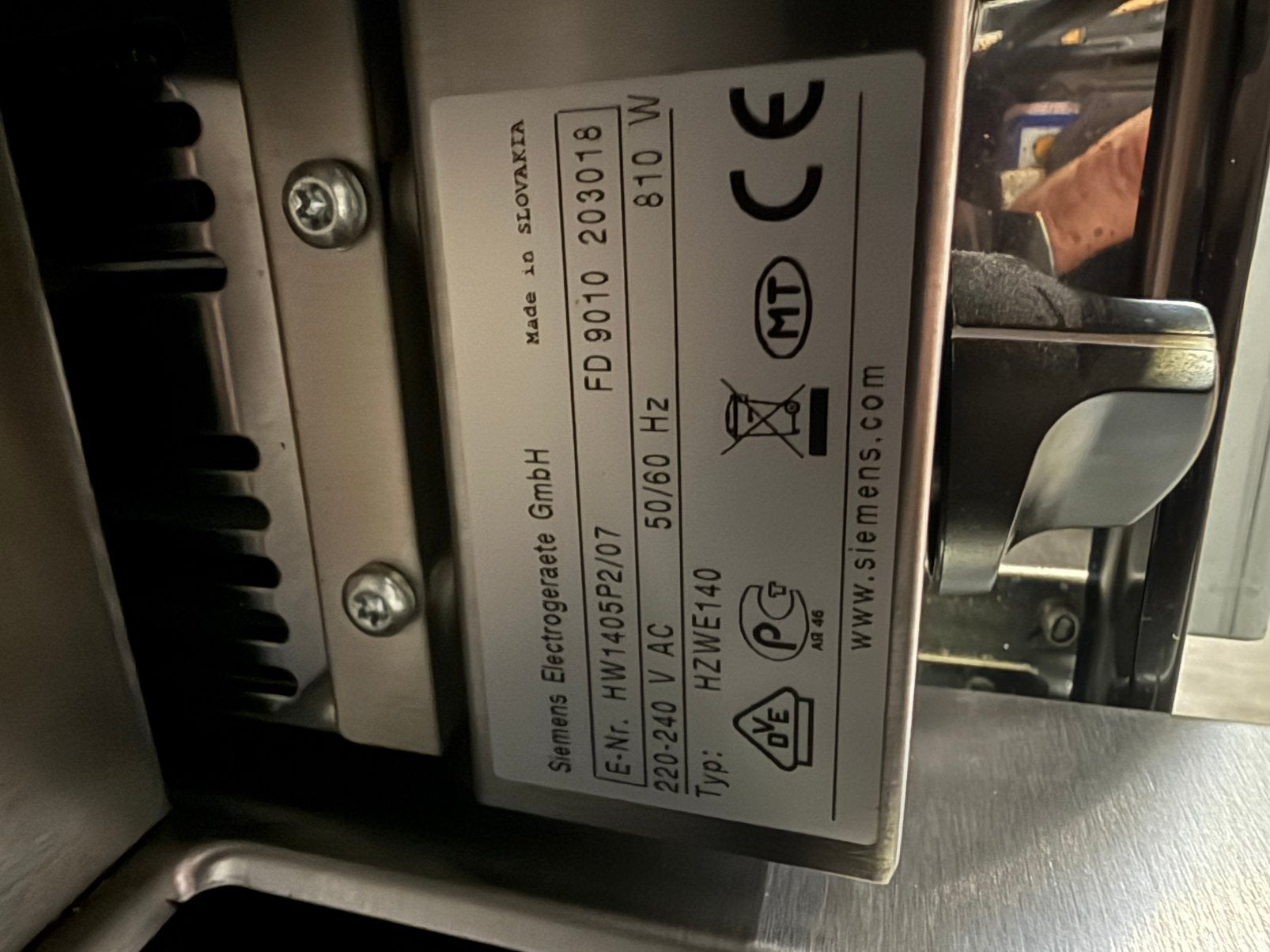 Siemens Warmhoudlade hw1405p2/07 14.5cm hoog, Witgoed en Apparatuur, Ophalen, Siemens, Bsh.nl@bshg, Zo goed als nieuw