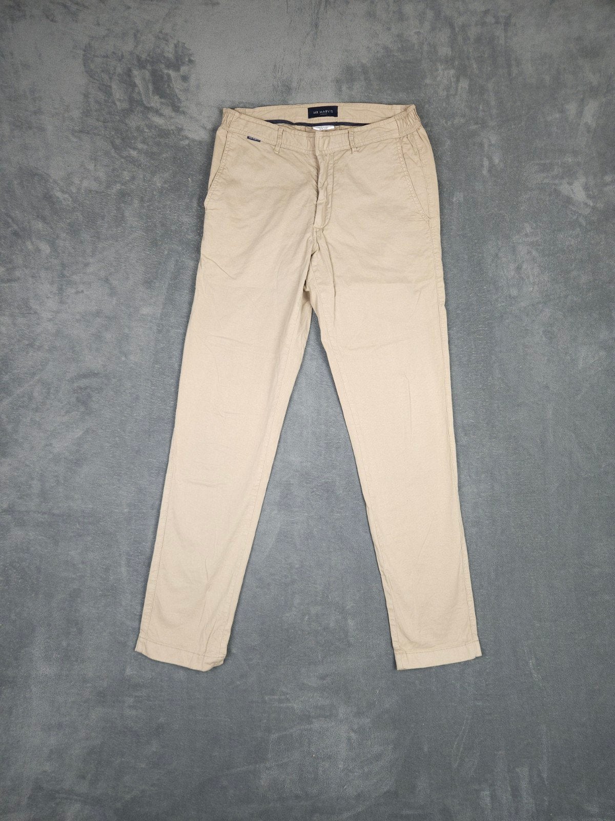 Mr Marvis Broek The Baristas W32 L32 Beige Chino Trousers, Kleding | Heren, ., Ophalen of Verzenden, Zo goed als nieuw, Mr. Marvis